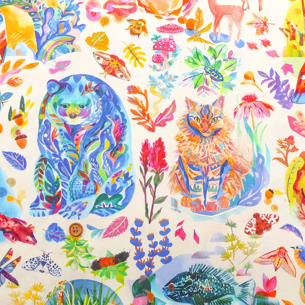 USAコットンプリント生地　moda Nothern Brights animal