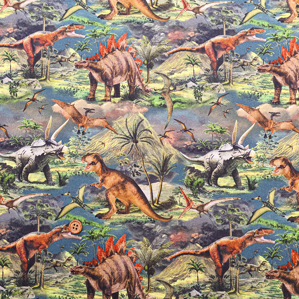 USAコットンプリント生地 TIMELESS TREASURES Dinosaur
