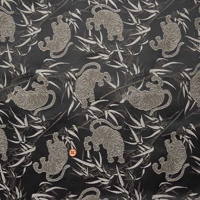 金襴 笹と虎