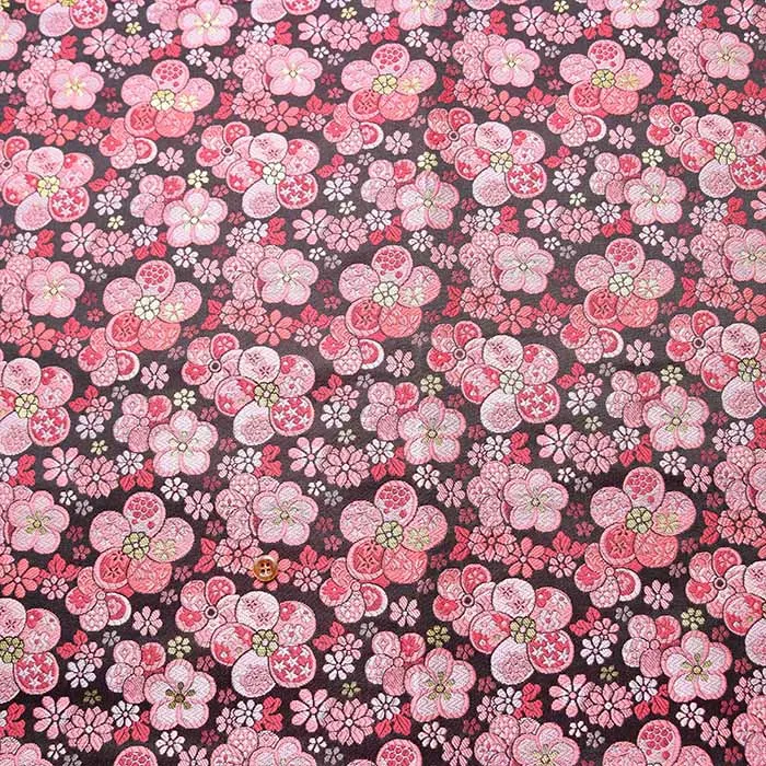 金襴 梅小花