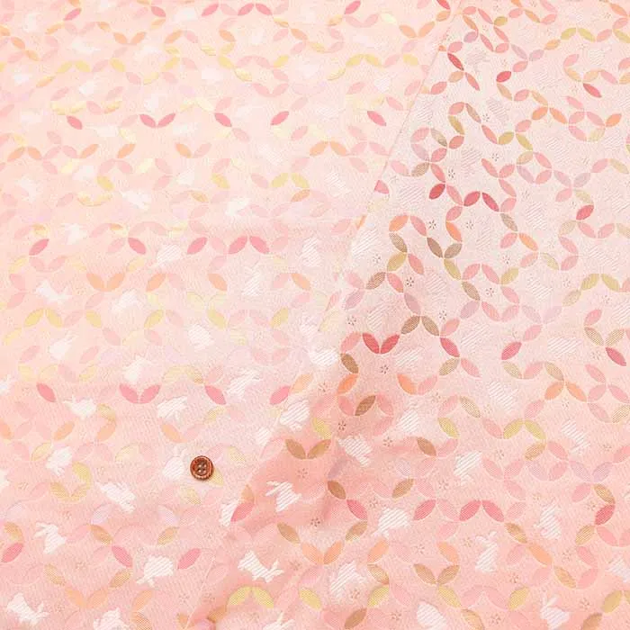 金襴 うさぎはっぱ