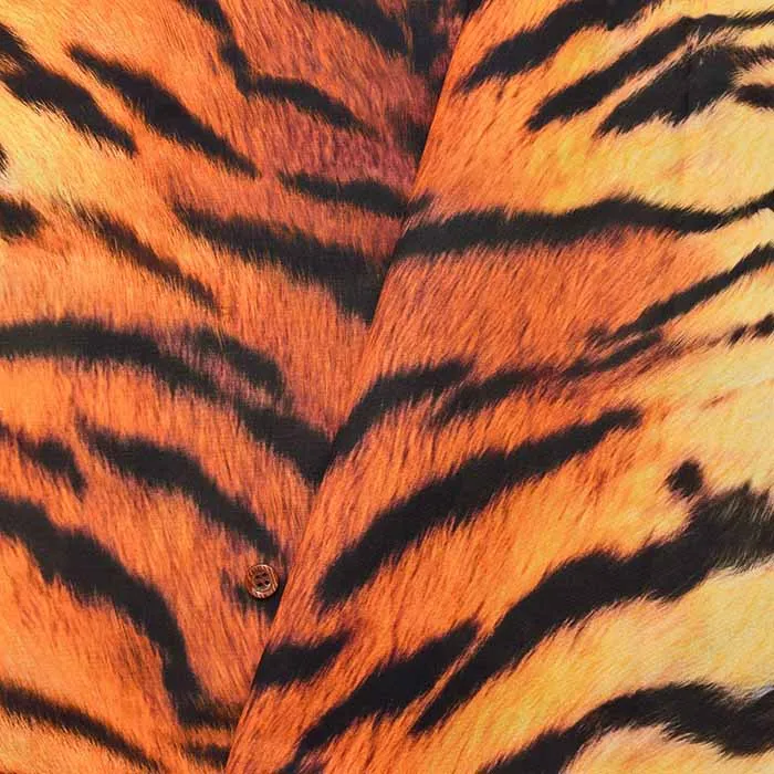コットンシーチングインクジェットプリント生地　トラ