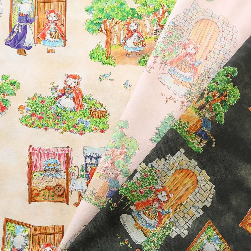 コットンインクジェットプリント生地 HOYOKA フェアリーテイル 赤ずきん