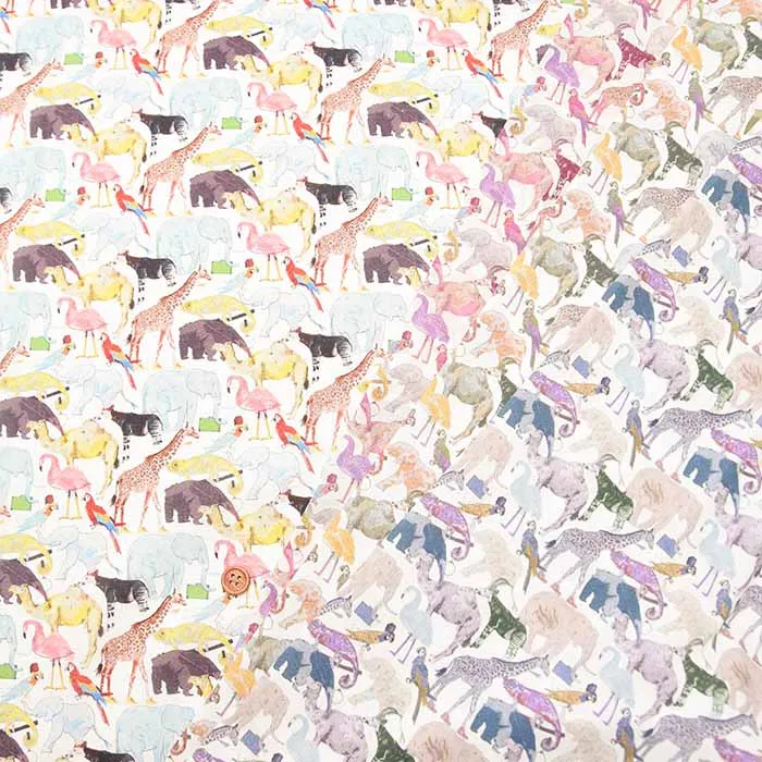 LIBERTY リバティ ローンプリント Queue for the zoo