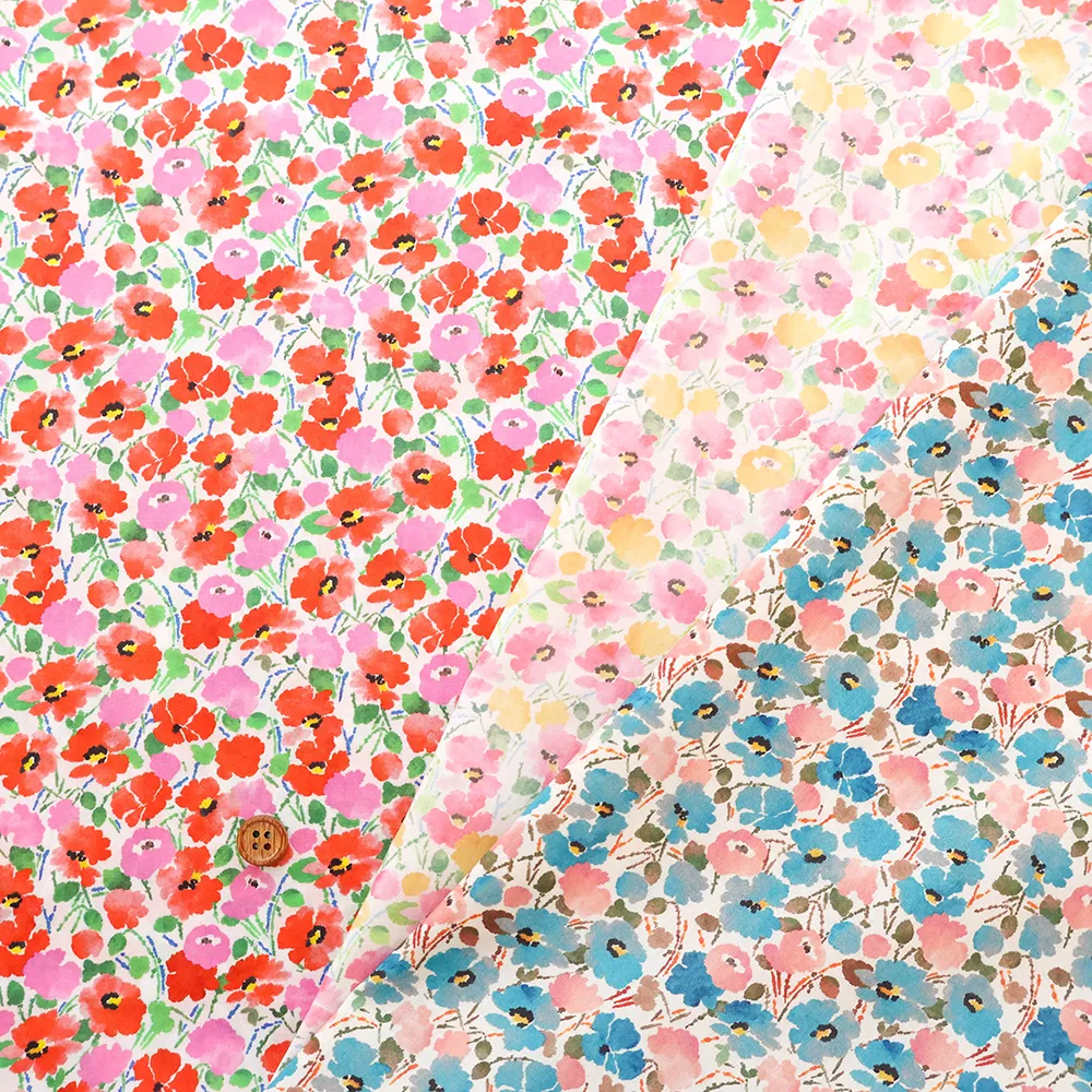 Liberty Fabrics 2026A/W　DESIGN.NATURE.ART.　SERENADE POPPY
