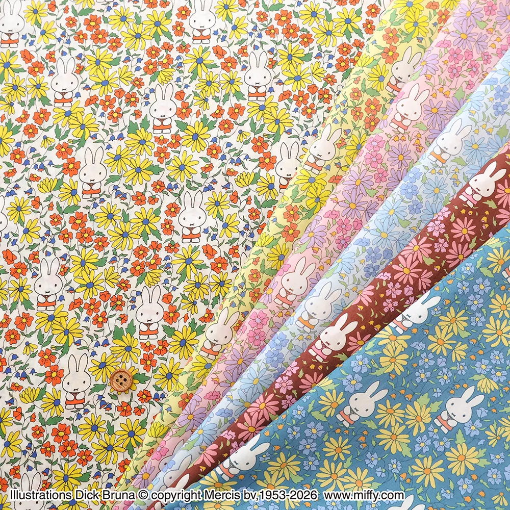 Liberty Fabrics 2026S/S The Miffy Picture book Collection by Liberty Prairie Day