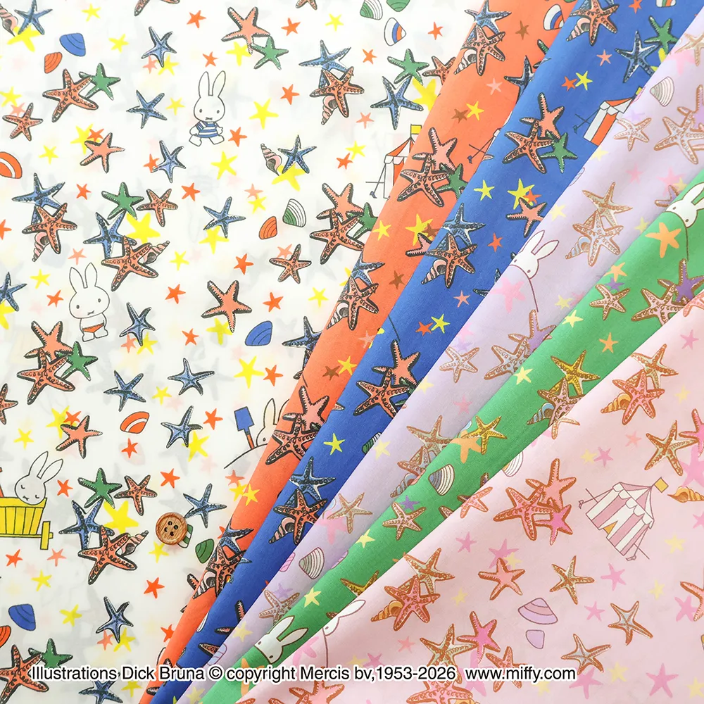 Liberty Fabrics 2026S/S The Miffy Picture book Collection by Liberty Seaside Escape