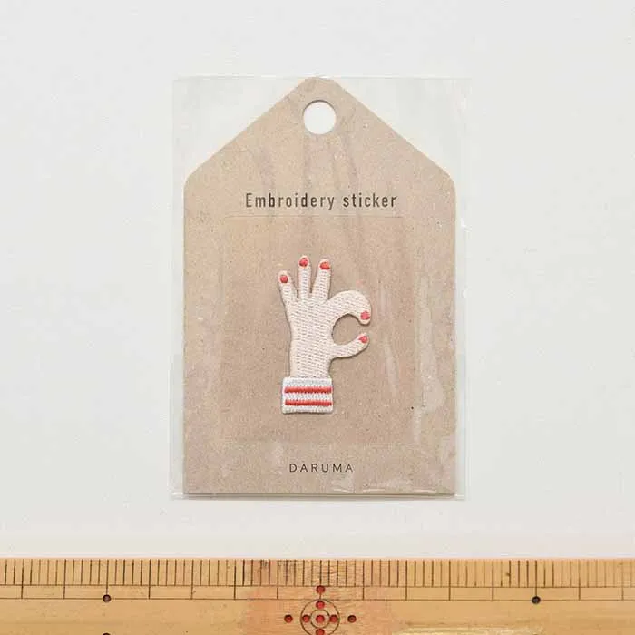 Embroidery sticker 刺繍ステッカー OK!