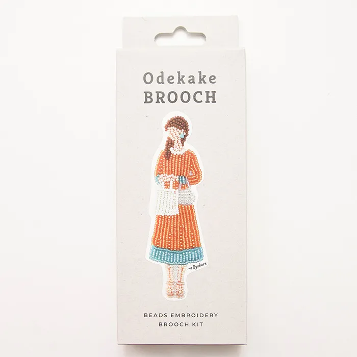 ビーズ刺繍キット おでかけブローチ ≪およばれ≫