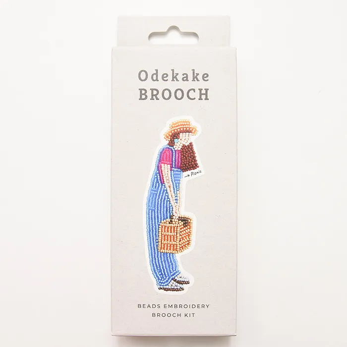 ビーズ刺繍キット おでかけブローチ ≪ピクニック≫