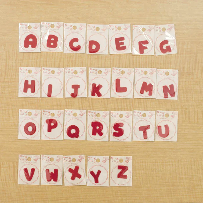 ワッペン ねーむくらぶ(英字) A~N