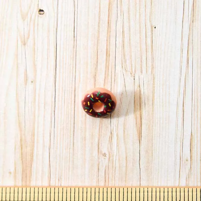 足つきボタン18mm ドーナツ カラフルスプレー