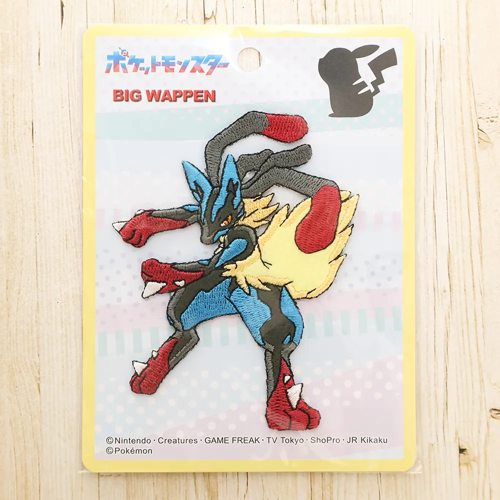 ビッグワッペン　ポケットモンスター　メガルカリオ