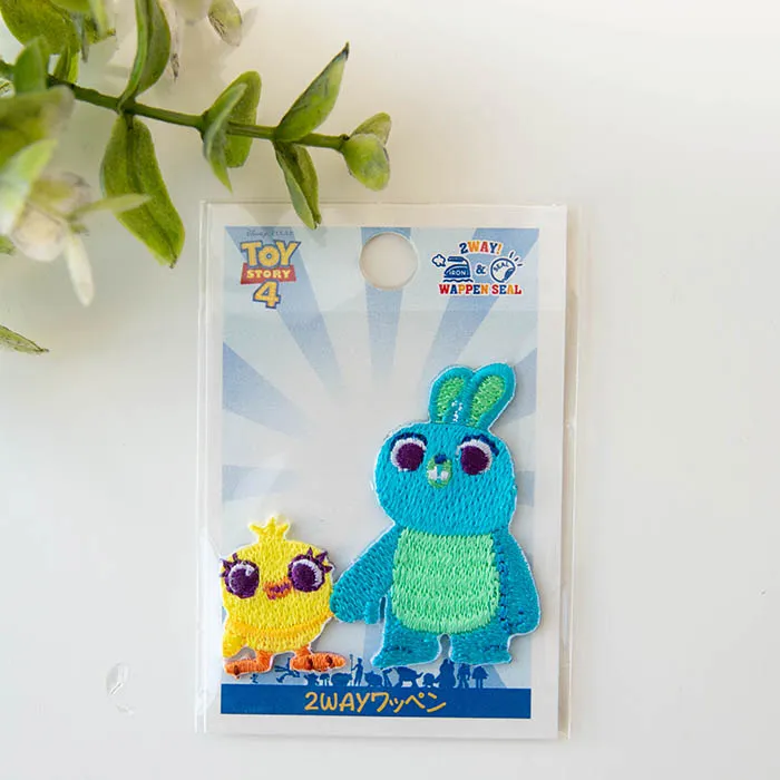 アイロン接着ワッペン トイストーリー4 ダッキー&バニー 小