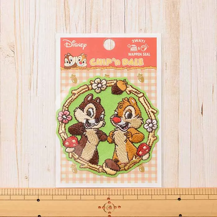 2way接着ワッペン チップとデール(大)