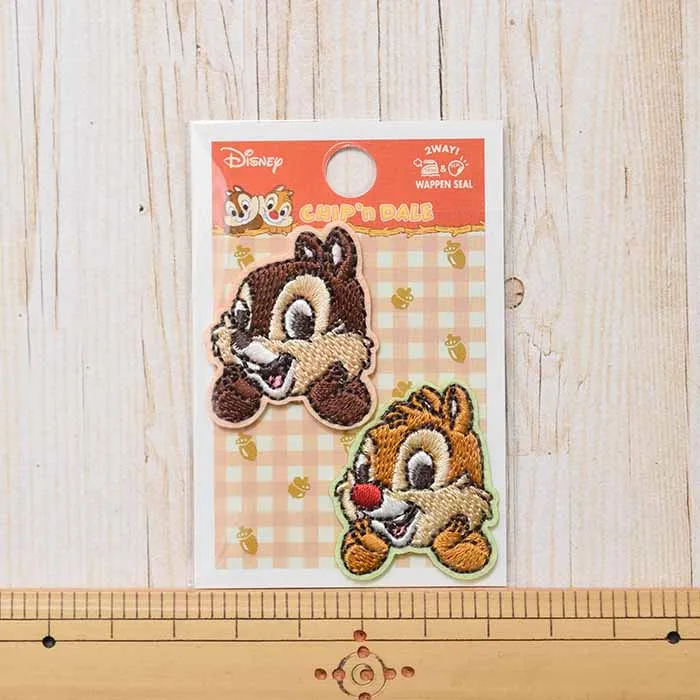 2way接着ワッペン チップとデール ワッペン(小)セット