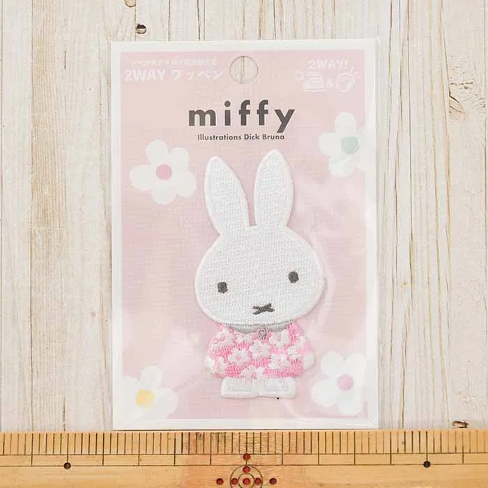 2way接着ワッペン miffyスプリングフラワー ワンピース