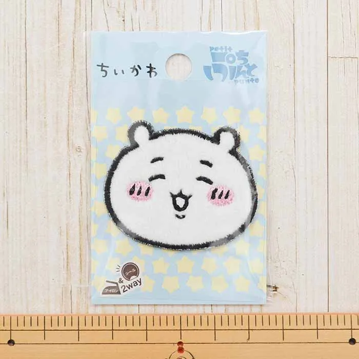 2way接着ワッペン 刺繍ボア ちいかわ(3-058-gw-9014)