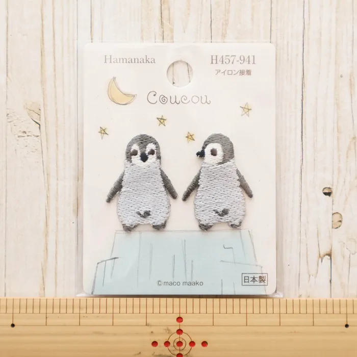 アイロン接着ワッペン Coucou ペンギン