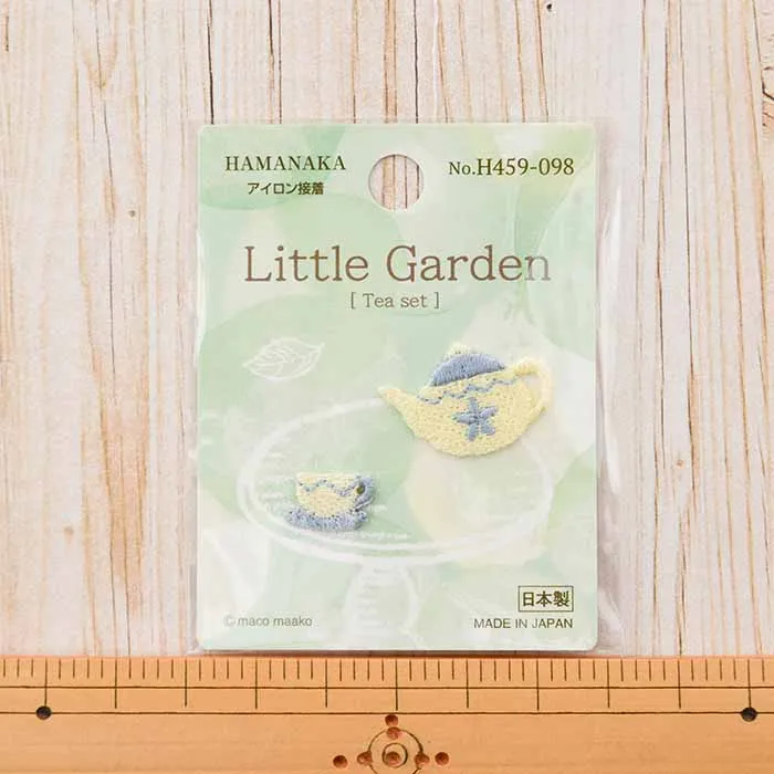 アイロン接着ワッペン little garden Tea set