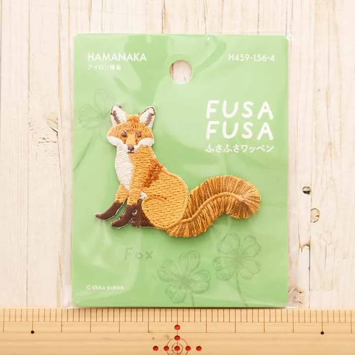 アイロン接着ワッペン FUSAFUSA Fox