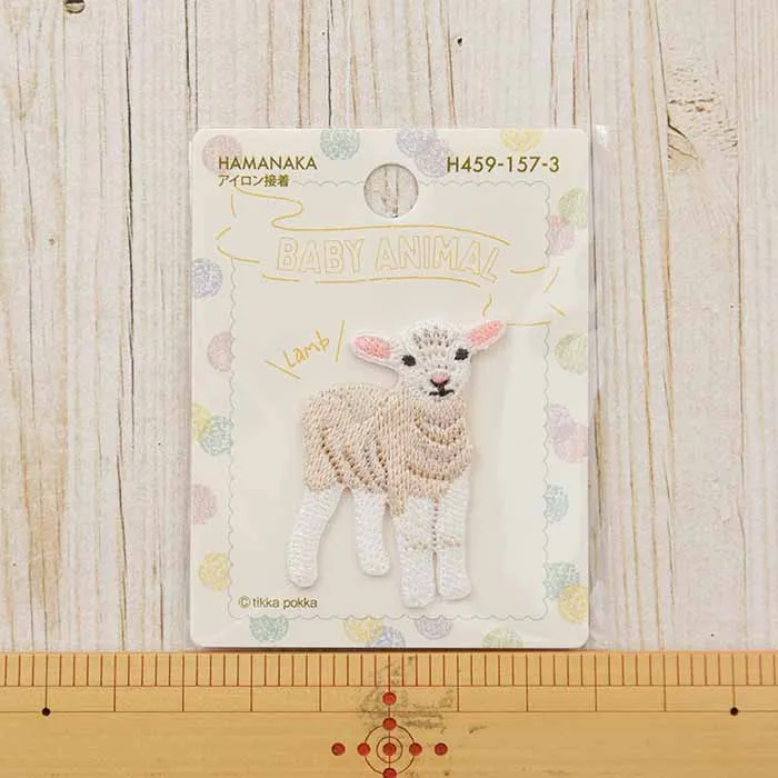 アイロン接着ワッペン BABY ANIMAL ひつじ