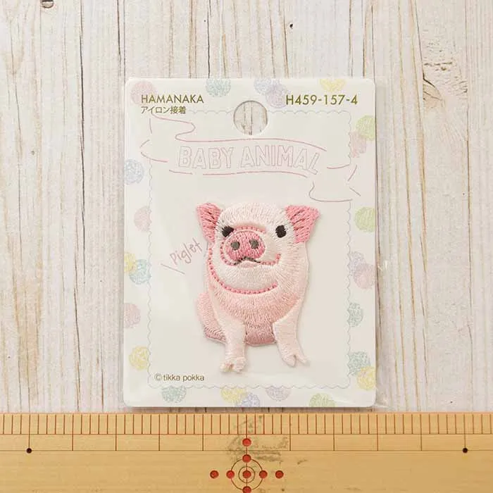アイロン接着ワッペン BABY ANIMAL ぶた