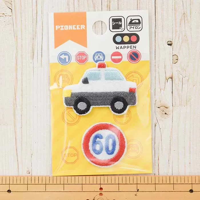 2way接着ワッペン パトカー