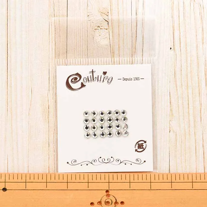 高級ガラス ラインストーン クリスタル 3mm
