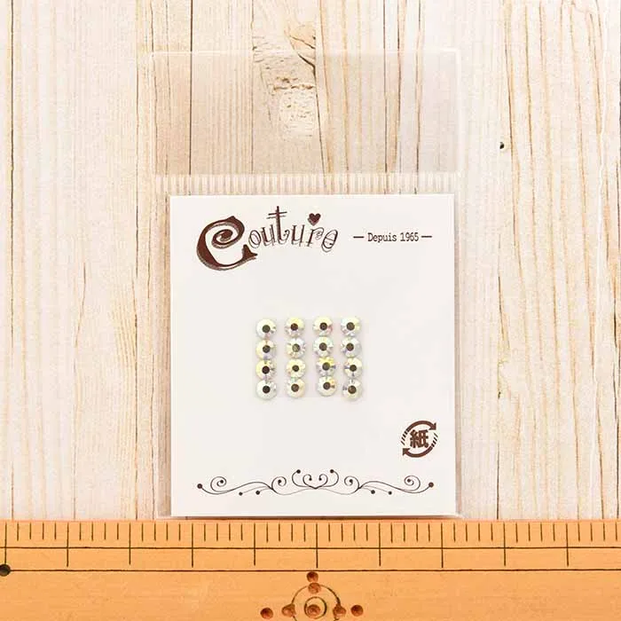 高級ガラス ラインストーン クリスタルAB 3mm