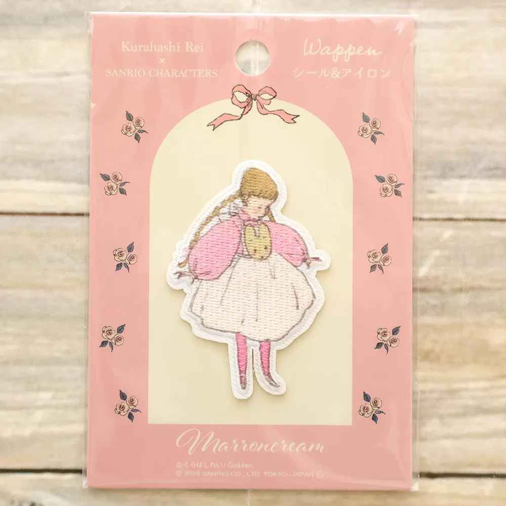 シール＆アイロンワッペン　Kurahashi Rei×SANRIO CHARACTERS Marron Cream
