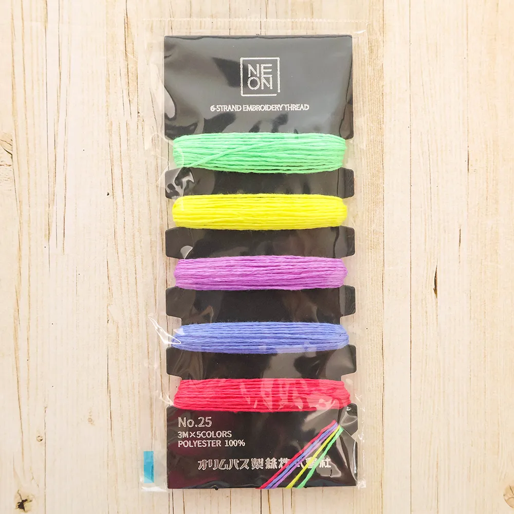 NEON　刺繍糸セット　ミネラル
