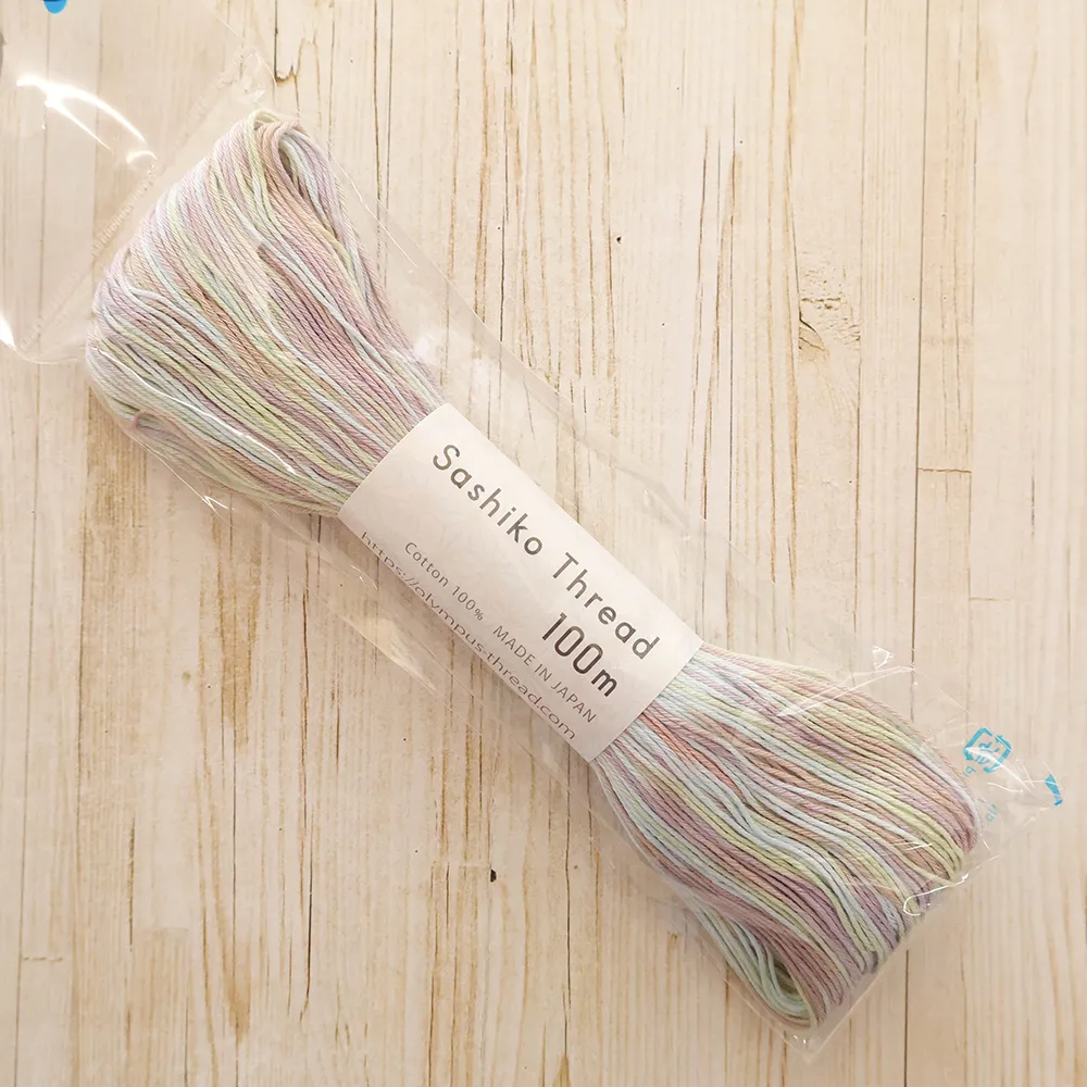 刺し子糸　Sashiko Thread　100ｍ　カラフル