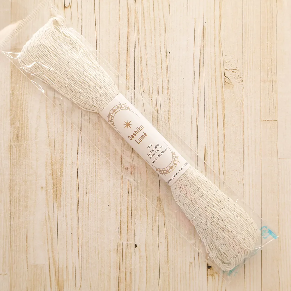 刺し子糸　Sashiko  Lame　40ｍ　単色