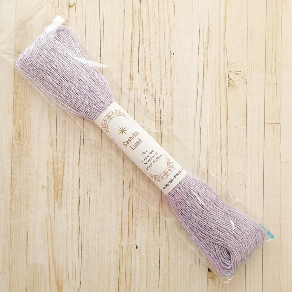 刺し子糸　Sashiko  Lame　40ｍ　単色
