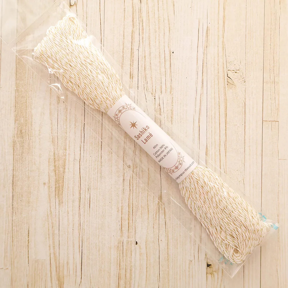 刺し子糸　Sashiko  Lame　40ｍ　単色