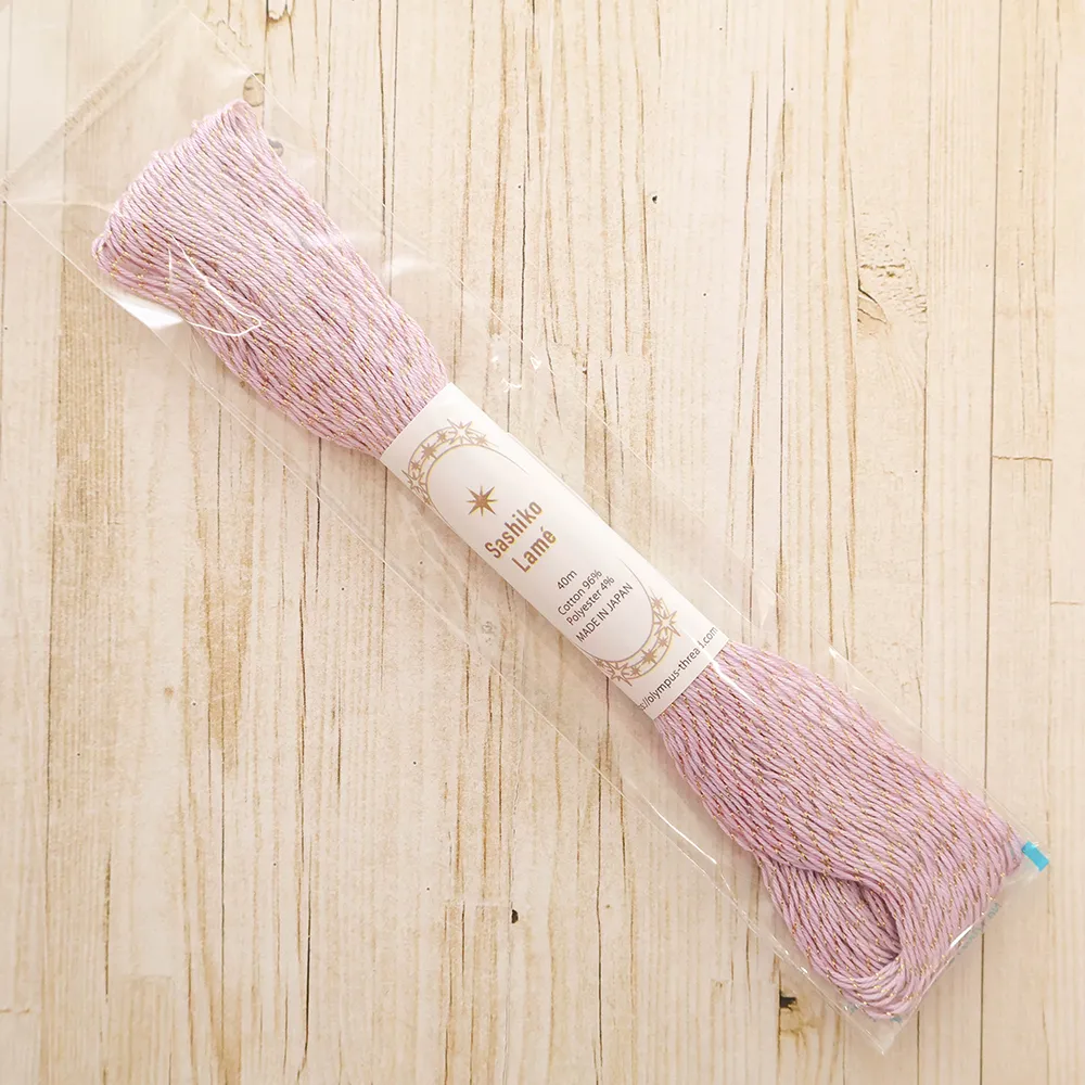 刺し子糸　Sashiko  Lame　40ｍ　単色
