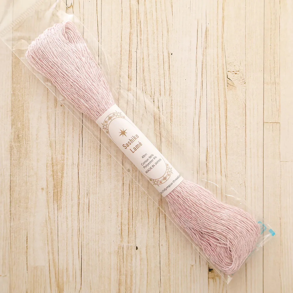刺し子糸　Sashiko  Lame　40ｍ　単色