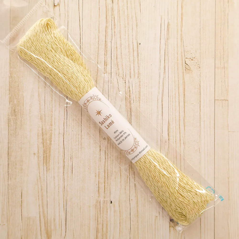 刺し子糸　Sashiko  Lame　40ｍ　単色
