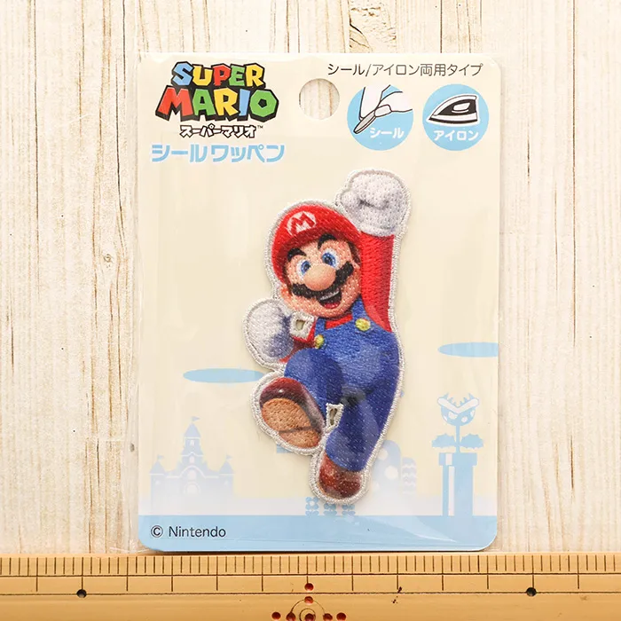 2wayワッペン スーパーマリオ(大) マリオ