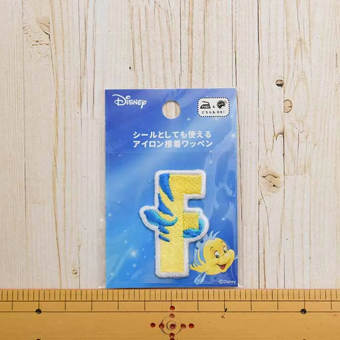 2way接着ワッペン Disney アルファベット