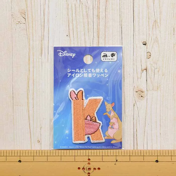 2way接着ワッペン Disney アルファベット
