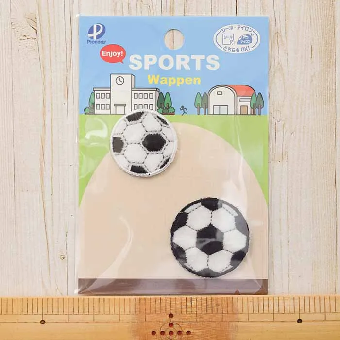 2way接着ワッペン サッカー