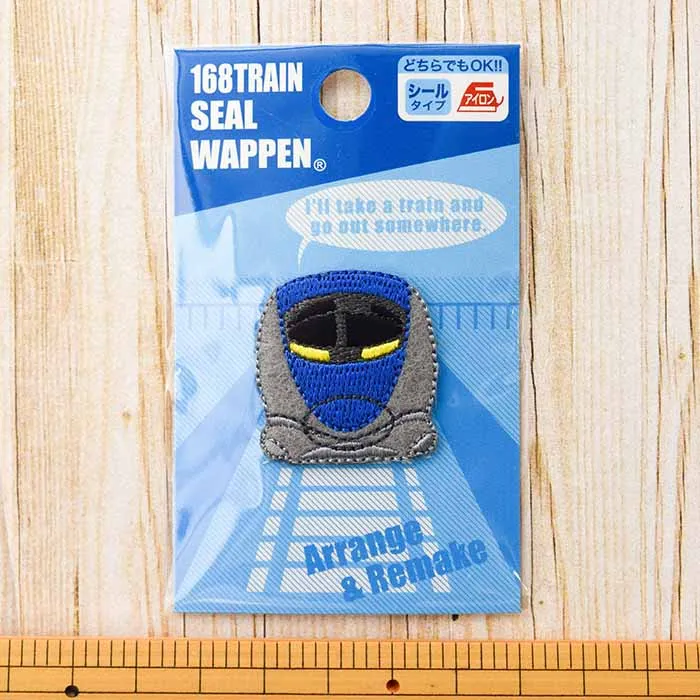 2Way接着ワッペン 168TRAIN SEAL WAPPEN 500系新幹線