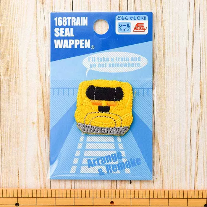 2Way接着ワッペン 168TRAIN SEAL WAPPEN ドクターイエロー