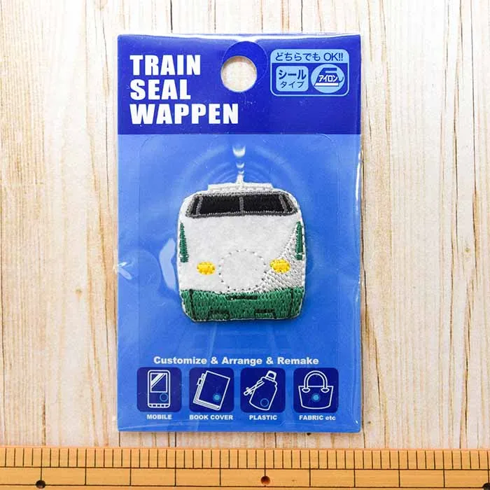 2Way接着ワッペン 168TRAIN SEAL WAPPEN 200系新幹線