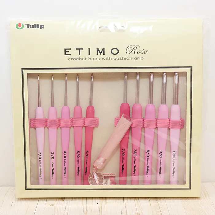 Tulip ETIMO ロゼ クッショングリップ付きかぎ針セット
