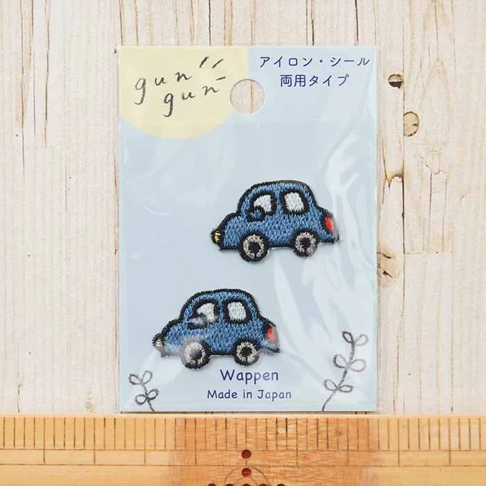 2way接着ワッペン gun gun 車