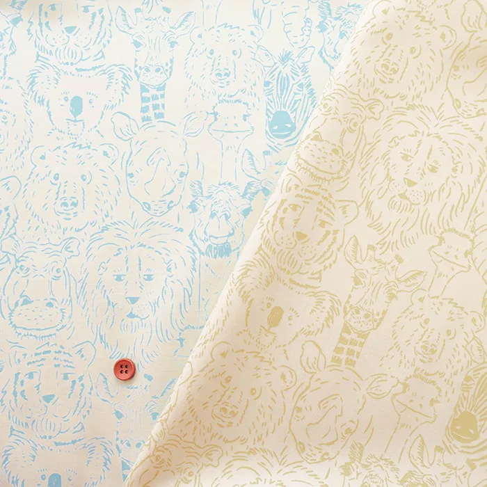 USAコットンプリント生地 moda ANIMAL PARK FUN