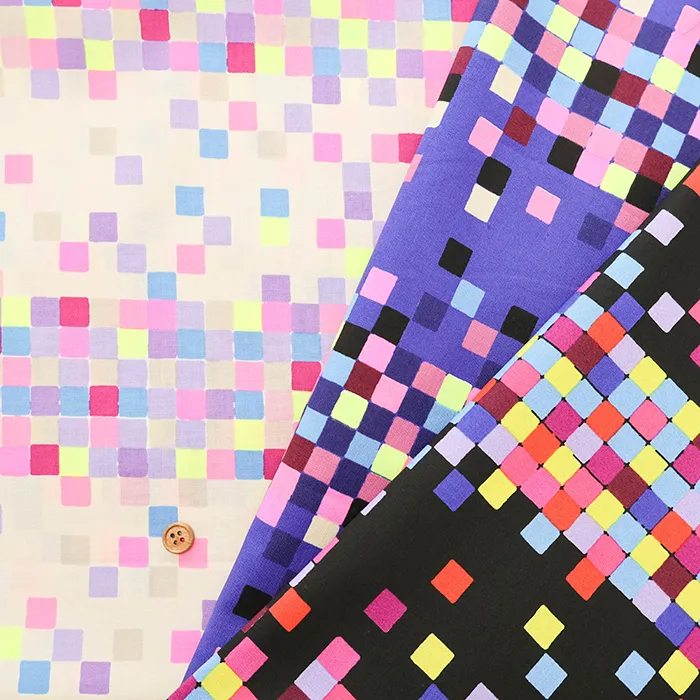 USAコットンプリント生地 Ruby Star Society GLOW GARDEN PIXELS